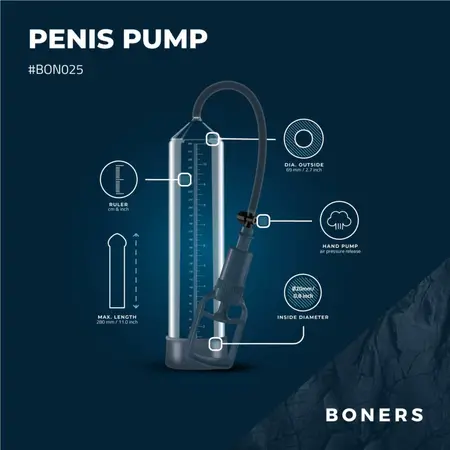 Boners Penispump Br. 2 - Napredni Vakum Sistem, Velika Veličina