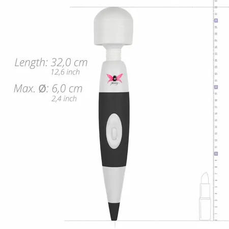 Pixey Wand Massager Black - Professional Corded Body Relaxation Device