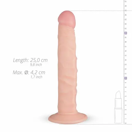 Real Fantasy Scott Model Anatomski Silikon sa Usisnom Čašom 21 cm Bež