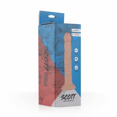 Real Fantasy Scott Model Anatomski Silikon sa Usisnom Čašom 21 cm Bež