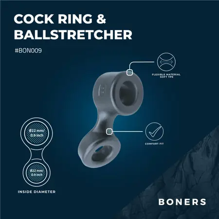 Boners Sivi dupli potporni prsten i anatomski ekspander za testise