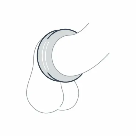 Boners Double Design silikonski prsten podesivi crni 2-u-1 sistem