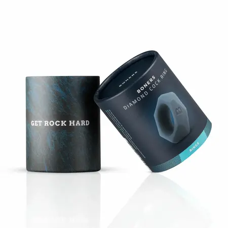 Boners Diamond Silicone Support Ring Grey - Thick, Flexible Design