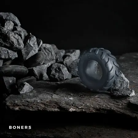 Boners Tire Silikonski Potporni Prsten Siva - Rastegljivi Anatomski Model