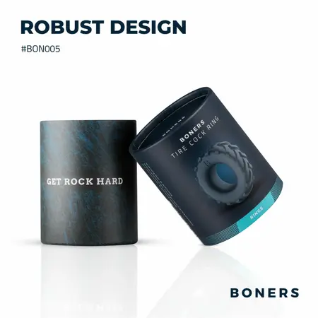 Boners Tire Silikonski Potporni Prsten Siva - Rastegljivi Anatomski Model