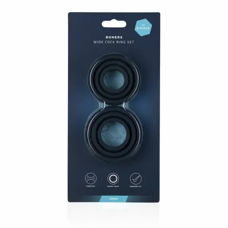 EasyToys Set od 6 silikonskih prstenova - Fleksibilan, ravan dizajn, više veličina
