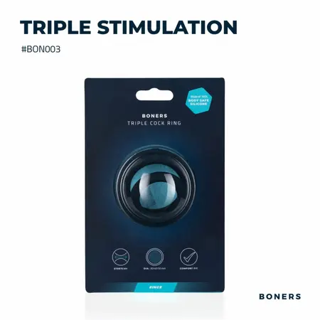 Boners Triple Ring silikonski set, podesivi anatomski sistem podrške