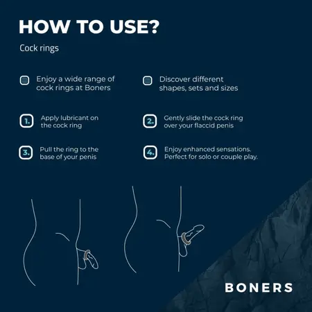 Boners 3 Ring Kit ravni silikonski anatomski set (3 veličine)