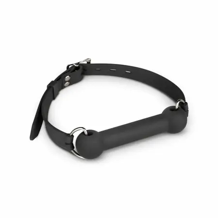 EasyToys Silikonski bit gag - podesivi model za udobnost, crna