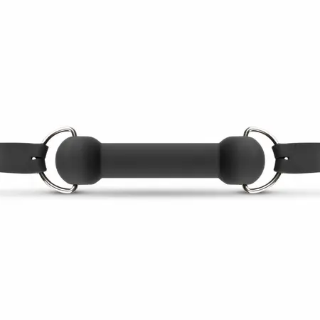 EasyToys Silikonski bit gag - podesivi model za udobnost, crna