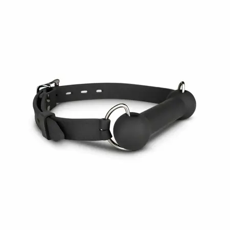 EasyToys Silikonski bit gag - podesivi model za udobnost, crna
