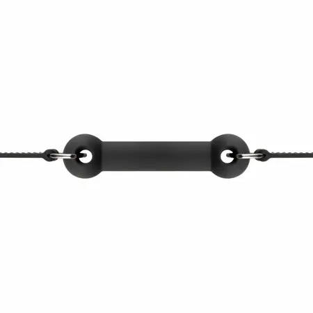 EasyToys Silikonski bit gag - podesivi model za udobnost, crna