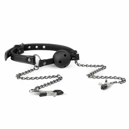 EasyToys podesivi otvoreni kuglasti sistem sa lancima i stezaljkama, crna