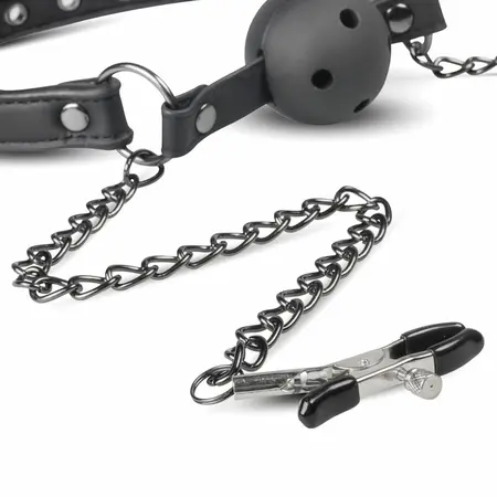 EasyToys podesivi otvoreni kuglasti sistem sa lancima i stezaljkama, crna