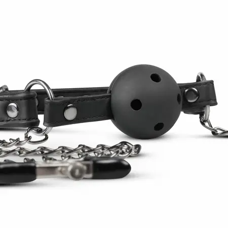 EasyToys podesivi otvoreni kuglasti sistem sa lancima i stezaljkama, crna