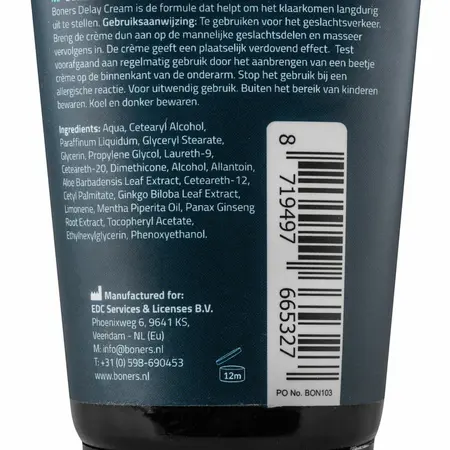 Boners Delay Cream 50ml – Formula za produženu udobnost za muškarce