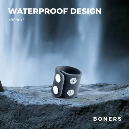 Boners Adjustable Silicone Ball Strap S/M - Flexible Comfort Fit Black