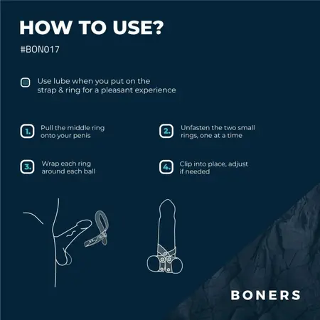 Boners 8-Style podesivi silikonski sistem prstenova za nežnu podršku