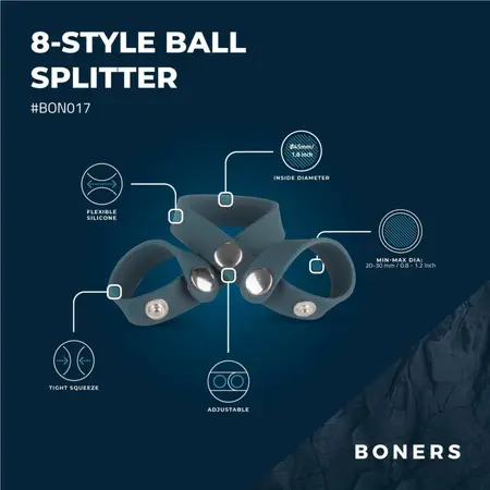 Boners 8-Style podesivi silikonski sistem prstenova za nežnu podršku
