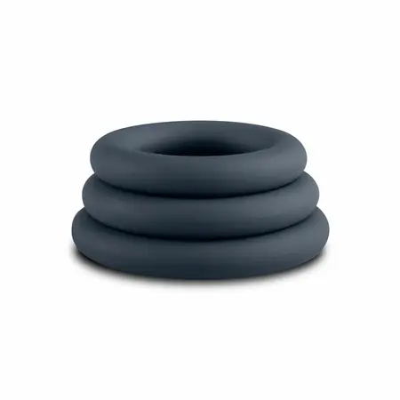Boners Silicone Ring Set siva 3 veličine fleksibilan materijal prijatan za kožu