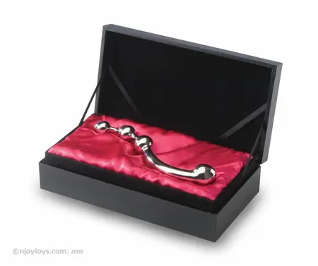 Njoy Fun Wand Stainless Steel Dual-Ended Intimate Massager Silver