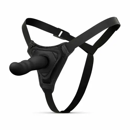 EasyToys Silicone Strap-On Set podesivi harness kompaktni crni 110cm