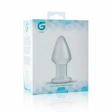 Glas Model No. 25 Srednji stakleni analni dodatak 4.6 cm providan