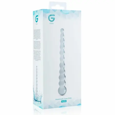 Glas No. 20 Beaded Glass Intimate Model, Clear, 18 cm