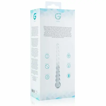 Glas No. 20 Beaded Glass Intimate Model, Clear, 18 cm