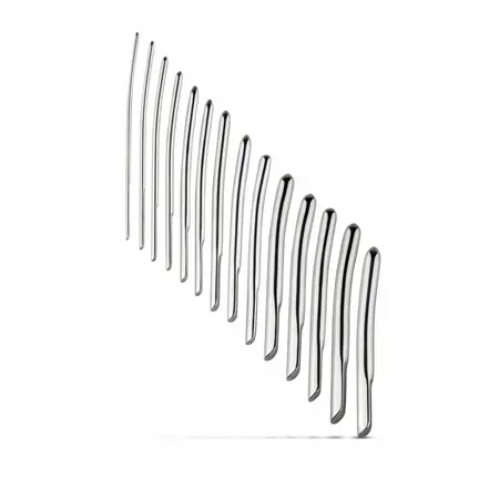 Sinner Gear set od 14 komada nerđajućeg čelika za intimnu dilataciju, 0.4 do 1.7 cm