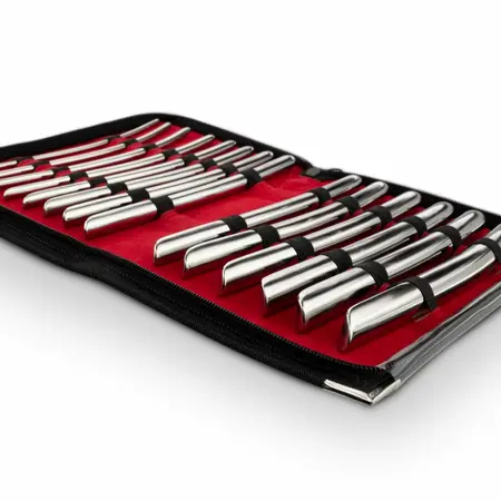 Sinner Gear set od 14 komada nerđajućeg čelika za intimnu dilataciju, 0.4 do 1.7 cm