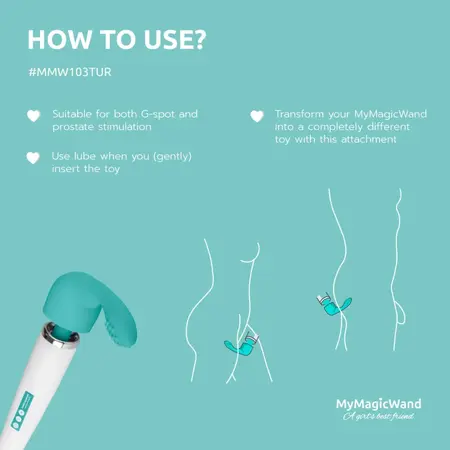 MyMagicWand Tirkizni Silikonski Dodatak za G-Spot