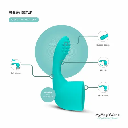 MyMagicWand Tirkizni Silikonski Dodatak za G-Spot