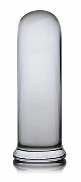 XR Brands Pillar Glass Cylinder Plug Large - Durable Clear Design
