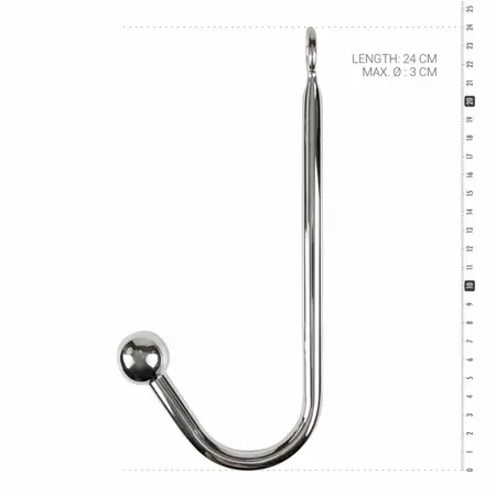 Sinner Gear Čelična Bondage Udica sa 1 Lopticom - Anatomski Sistem Stezanja