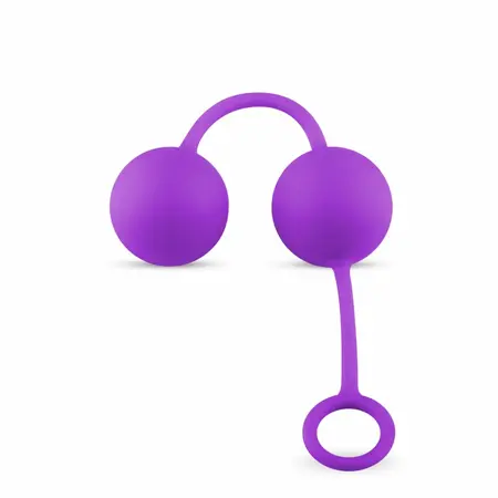 EasyToys Duo Weighted Exercise Balls Purple - Pelvic Floor Trainer