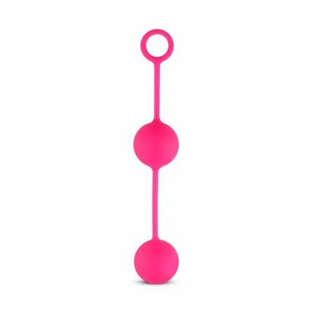 EasyToys Pink Dual Weighted Balls with Counterweight System, Silicone