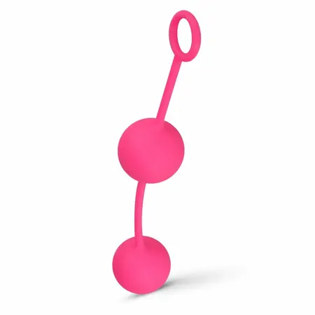 EasyToys Pink Dual Weighted Balls with Counterweight System, Silicone