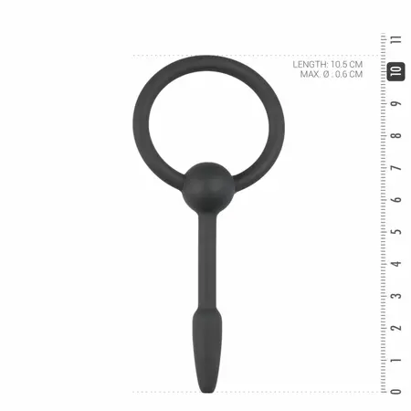 Mister B Silicone Urethral Plug sa prstenom za povlačenje - Mali, fleksibilan model