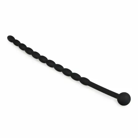 Sinner Gear Silicone Intimate Dilator - Crna, fleksibilan rebrasti dizajn