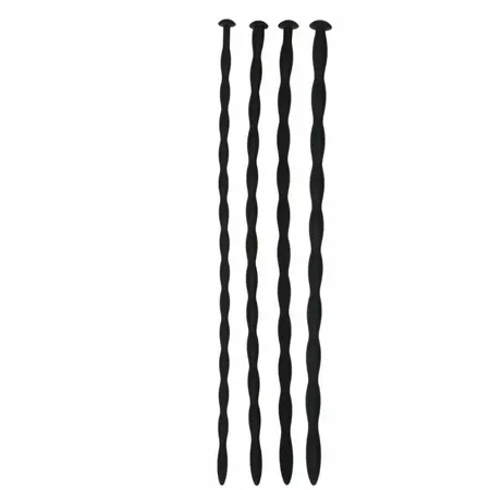 Ouch! Silicone Dilator Set - Fleksibilan medicinski kvalitet, 5 veličina, crna