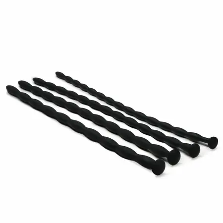 Ouch! Silicone Dilator Set - Fleksibilan medicinski kvalitet, 5 veličina, crna