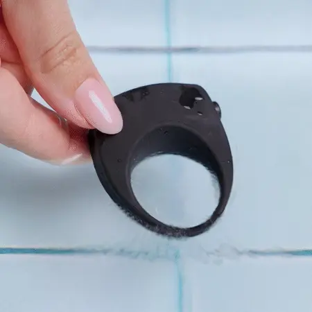 Vivid silikonski intimni prsten sa uklonjivim bullet vibratorom, crna