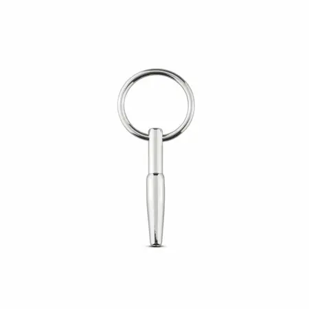 Sinner Gear Hollow Metal Urethral Sounding Plug with Pull Ring 8 mm