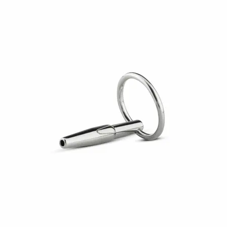 Sinner Gear Hollow Metal Urethral Sounding Plug with Pull Ring 8 mm