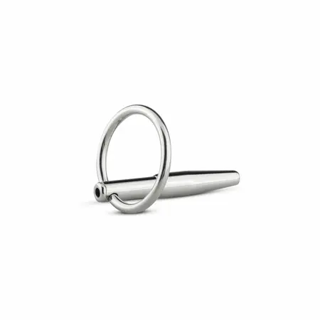 Sinner Gear Hollow Metal Urethral Sounding Plug with Pull Ring 8 mm