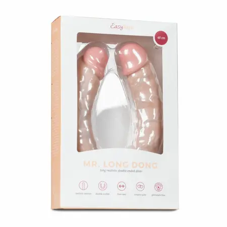 EasyToys fleksibilni dvostruki model 50 cm - Mekani silikon, ružičasta