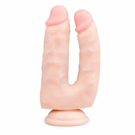 EasyToys dvostrani silikonski intimni model sa vakuumskom bazom 18 cm