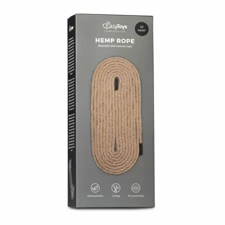 EasyToys konopljino uže za bondage 10m - Izdržljivo prirodno vlakno