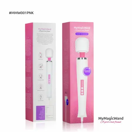 MyMagicWand Pink - Snažan višebrzinski električni masažer, 6 režima